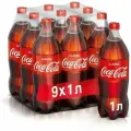 Coca-Cola Classic (Кока-Кола Классик) 1 л напиток газированный 9 шт (Грузия)