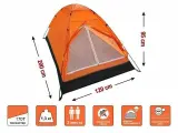 Палатка туристическая ARIZONE Coyote-2, двухместная, оранжевая (28-274505)