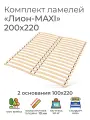 Усиленные ламели Лион - MAXI, 200х220 см. (реечное дно для кровати Икеа, ортопедическое кроватное основание 1000 мм, ламели на ленте, основа под матрас)