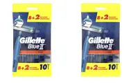 Бритвы одноразовые Gillette Blue II Plus, 10 шт, 2 уп