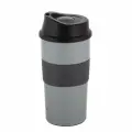 Термокружка 480 мл. из нержавеющей стали Kamille KM 2151A с TPR вставкой (0,48 л. / серый)