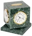 Часы настольные Delucci куб вращающийся, зеленый мрамор (MBm_00006)