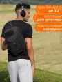 Рюкзак мужской городской спортивный через плечо Ozuko однолямочный 11л, для планшета 11, водонепроницаемый, взрослый/подростковый, цвет черный