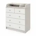 Комод Сириус-2 ЛДСП с шариковыми направляющими 5 ящиков бодега светлая/белый