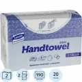 Полотенца бумажные лые Luscan Professional Z-сложения 2-слойные 20 пачек по 190 л (арт.368584)