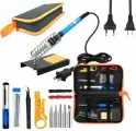Набор электрических паяльников MyPads с регулируемой температурой 60 Вт, паяльная помпа, набор паяльников со сварочным флюсом MyPads