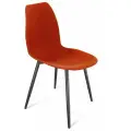 Cтул Sheffilton SHT-ST29/S95-1 красный, пластиковое сиденье, на черном металлическом каркасе