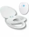 Сиденье для унитаза семейное взрослое и детское 2 в 1, цвет белый