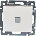 Выключатель Legrand одноклавишный с подсветкой Legrand Valena 10А 250В схема 1L безвинтовые зажимы слоновая кость 695601