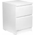 Тумба прикроватная ГУД лакк Кастор, 2 ящика, 39.6 х 37.3 х 49.2 см, белая