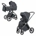 Детская коляска 2в1 Carrello Vector, цвет Plum Grey (Тёмно-серый), артикул производителя CRL-6550