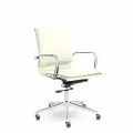 Офисное кресло UTFC СН-301 кайман комфорт Н хром СР S-0427 Слоновая кость