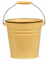 Контейнер для мусора СтальЭмаль без крышки эмалированная сталь желтый 12л / ведро