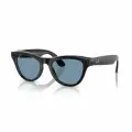 Умные очки-хамелеоны с камерой Ray-Ban Skyler (фотохромные) RW 4010 оправа Shiny Black Clear/Cerulean Blue Transitions