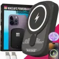 Магнитный беспроводной 10000 mAh повербанк Luckroute MagSafe Power Bank для телефона - Внешний портативный аккумулятор с быстрой зарядкой, 100% совместимость с iPhone 12/13/14/15