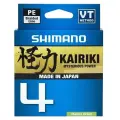Леска плетёная SHIMANO Kairiki 4 PE 150 м зеленая 0.19 мм 11.6 кг