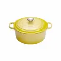 Кастрюля круглая 24 см Жёлтый, стальная ручка, Le Creuset, 21177244032430, Чугун