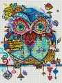 Алмазная мозаика Белоснежка Венецианская сова / Набор алмазной мозаики 30х40 см / На подрамнике / Полная выкладка