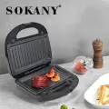 SOKANY SK908 Вафельница 6 в 1 Гриль Компактные вафельницы со съемными пластинами Антипригарное покрытие 750 Вт Электрическая вафельница Набор для завтрака