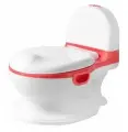 Горшок детский унитазик с ручками ST SM-F900/RD цвет белый/красный