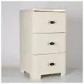 Комод 3-х секционный Плетёнка , цвет слоновая кость