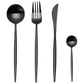 Набор столовых приборов Maison Maxx Stainless Steel Cutlery Set (Black) 4 предмета в комплекте