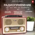 Радиоприемник РП-312BT УКВ 64-108МГц, бат. 4*R20, 220V, акб