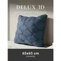 Подушка для сна ESPERA DeLuxe 3D captains blue искусственный пух, под наволочку 70х70