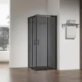 Душевой угол Veconi Rovigo RV-50B, 1100х800х1950, черный, стекло тонированное