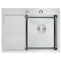 Мойка врезная нержавеющая сталь 58х48, толщ 3,0 мм, сатин, правая, премиум AF95848-R