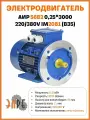 Электродвигатель АИР 56B2 У1 0,25*3000 220/380V B35