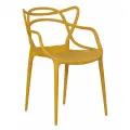Стул обеденный Dobrin MASTERS Y-03, пластик, горчичный, высота 81 см