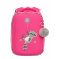 Ранец школьный для девочек GRIZZLY RAw-594-12, фуксия, 26х37х16