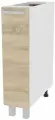 Кухонный модуль напольный, 20х50х85 см, Стол 200, без столешницы - белый/сонома
