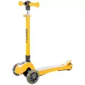 Самокат детский Plank Nipper, 3 светящиеся колеса, складной, до 50 кг, рост до 140см, желтый