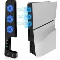 Модернизированный бесшумный вентилятор-кулер для консоли PS5 Slim с 3 высокоскоростными вентиляторами охлаждения (9500 об/мин) и 1 портом USB 2.0 для контроллера PS5, аксессуары для Playstation 5 Slim