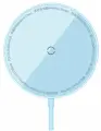 Беспроводное зарядное устройство Baseus Simple Mini3 Magnetic Wireless Charger 15W (CCJJ040303) голубое