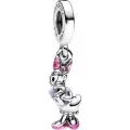 Серебряная подвеска-шарм 'Дейзи Дак' PANDORA Disney 793249C01 с эмалью