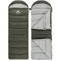 Спальный мешок Naturehike u250s / до -14C, вес 1.5 кг, зеленый, молния справа / превращается в двухместный спальник
