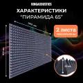 Акустический поролон Пирамида 65 / 2 листа 1950х950х65мм темно-серого цвета