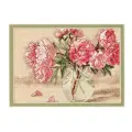 Dimensions Набор для вышивания Peonies in Vase (Пионы в вазе) (65048), 18 х 13 см