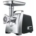 Мясорубка BOSCH MFW68640 800/2200Вт, 4.3 кг/мин, черный/метал фронт, реверс, отсек