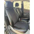 Комплект чехлов Лайт для LADA Granta / Datsun on-Do. (Задняя спинка сплошная). Велюр соты черный + черная строчка