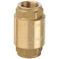 Обратный клапан пружинный STOUT SVC-0001-000015 муфтовый (НР/НР), латунь  для бытовой техники Ду 15 (1/2) 1 шт.