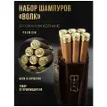 Набор подарочный. Шампуры Волк в чехле из натуральной кожи