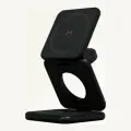 Беспроводное зарядное устройство Magssory WCH063b Fold Pro 3 в 1, с магнитами, совместимое с Qi2, черный