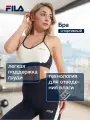 Топ спортивный Fila Women's Fitness Bra, размер 46, синий/бежевый
