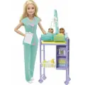 Barbie (Mattel) Barbie Кукла Барби блондинка серии Кем быть?, Детский доктор GKH23 / DHB63