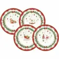 Тарелка Easy Life Magie de Noel,19 см, 4 шт, фарфор, белая, Микс (EL-R1100/MNOE)