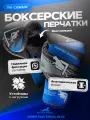 Боксерские перчатки PANTHER ENERGY Energy Lighting, искусственная кожа, размер 10, синие